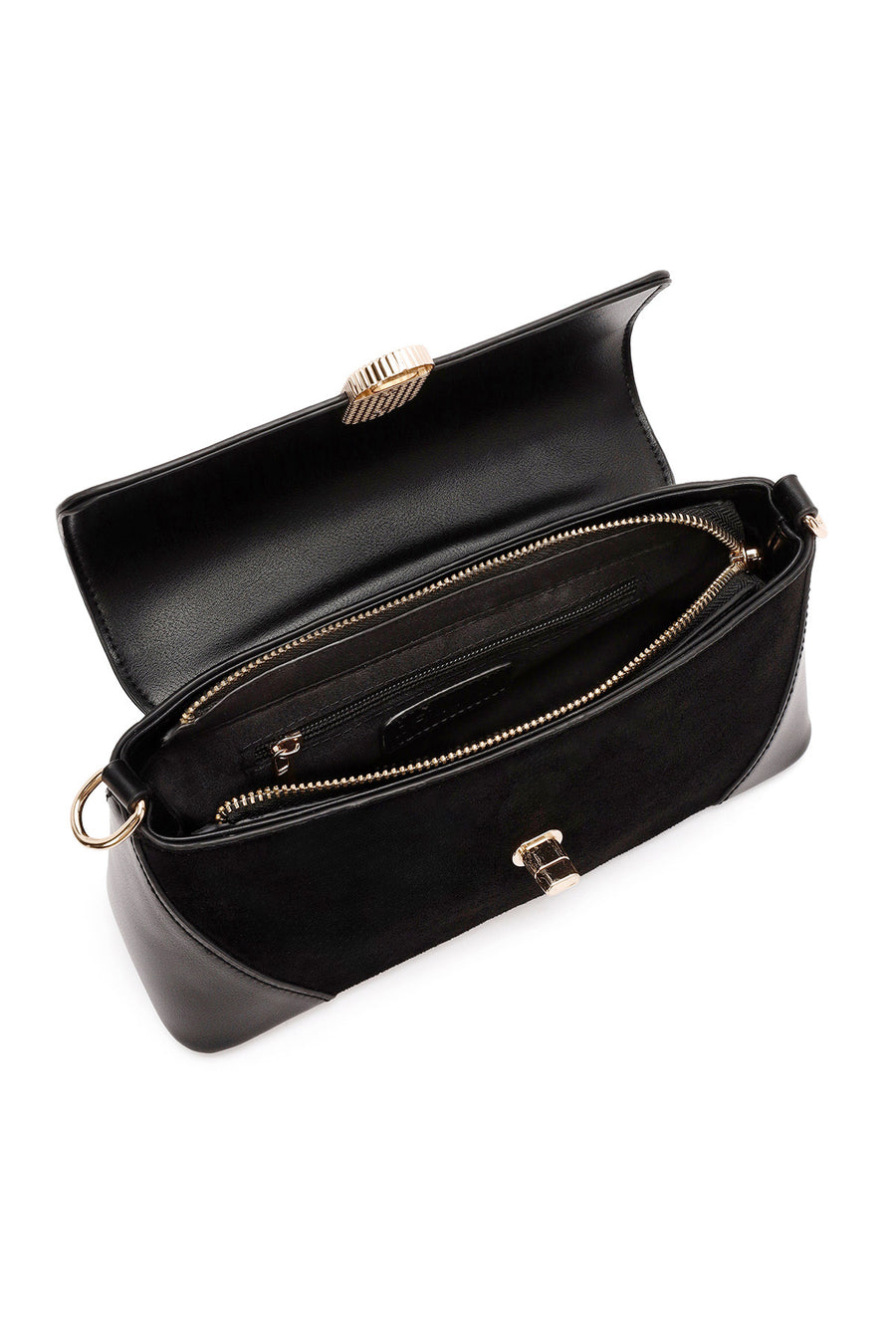 Women's Black Long Strap Shoulder Bag