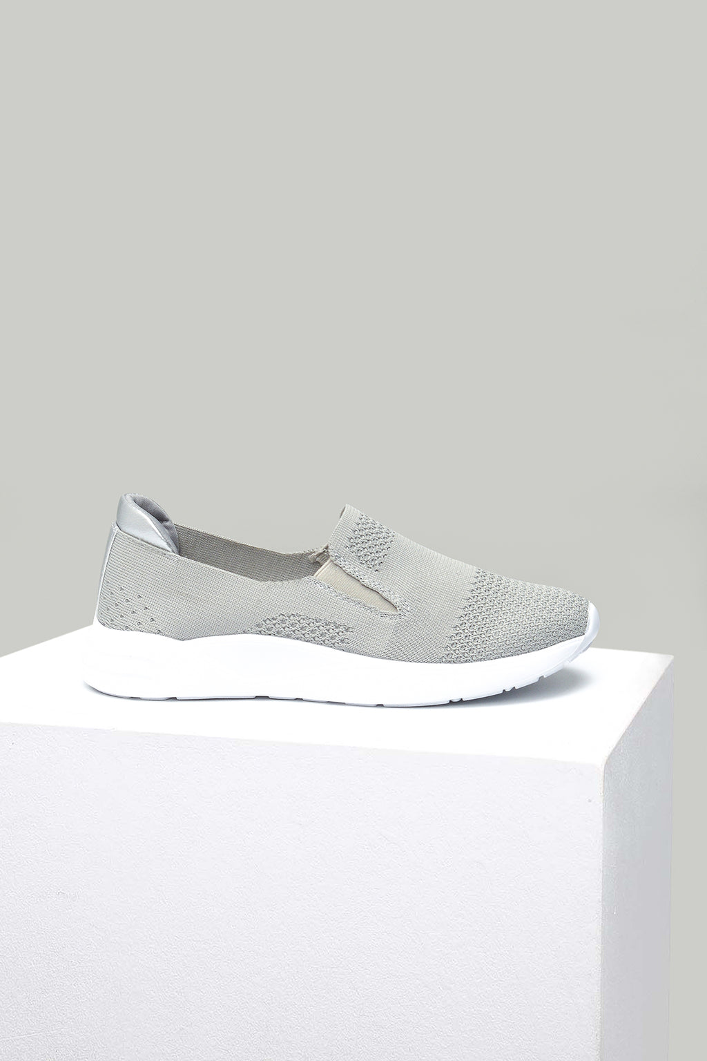 Gümüş Kumaş Kadın Sneaker