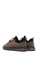 Men's Mink Lace-up Thick-Sole Leather Casual Sneaker | Derimod