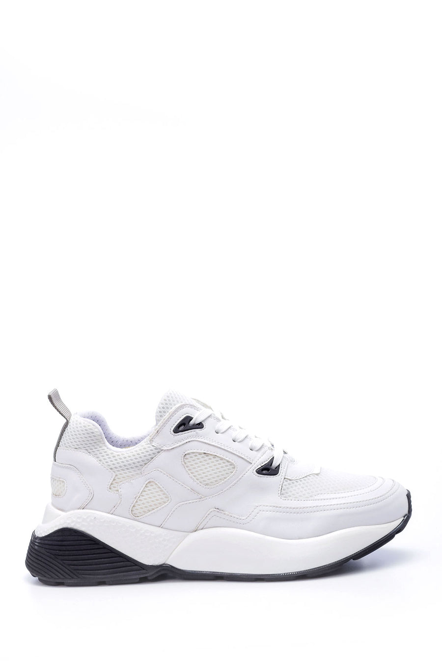 Men's High-Sole Leather Sneaker 19SFD325814 | Derimod
