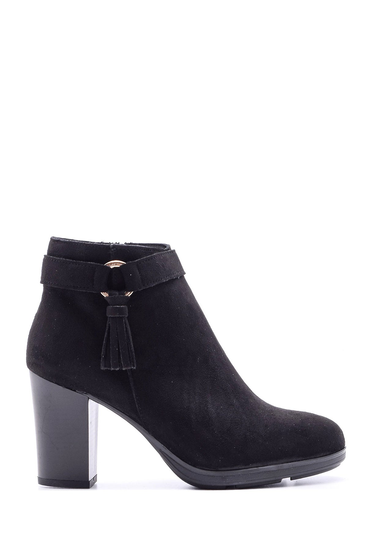 Women's Suede Heeled Boots 19WFE152310 | Derimod