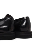 Male Black Leather Loafer | Derimod