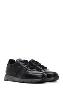 Men's Black Leather Casual Sneaker | Derimod