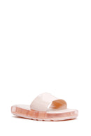 Women's Pink Jelly Slippers | Derimod