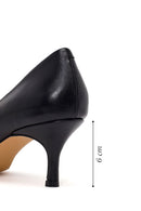 Kadın Siyah İnce Topuklu Deri Stiletto | Derimod