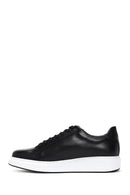 Men's Black Leather Thick Soled Sneaker | Derimod