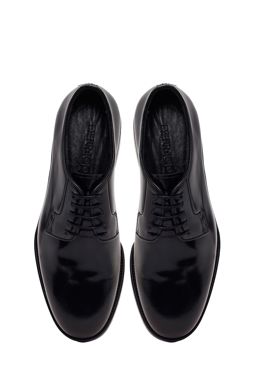 Male Black Lace-Up Leather Casual Shoes