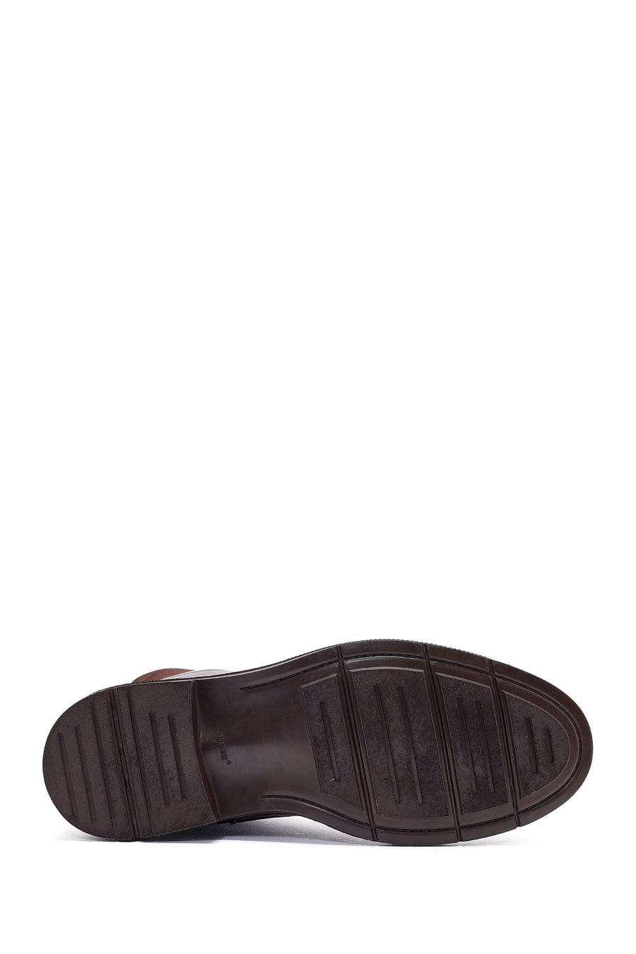 Men's Brown Zippered Leather Casual Boots
