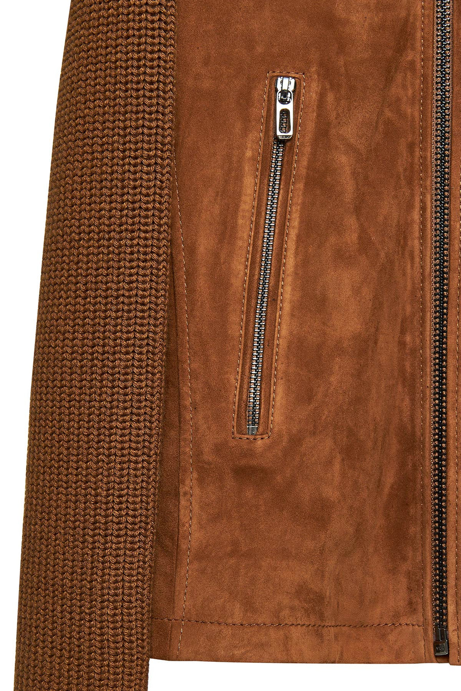 Marcus Men's Brown Suede Leather Jacket