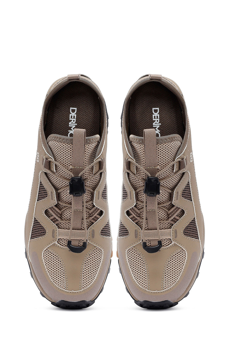 Men's Beige Leather Casual Shoes