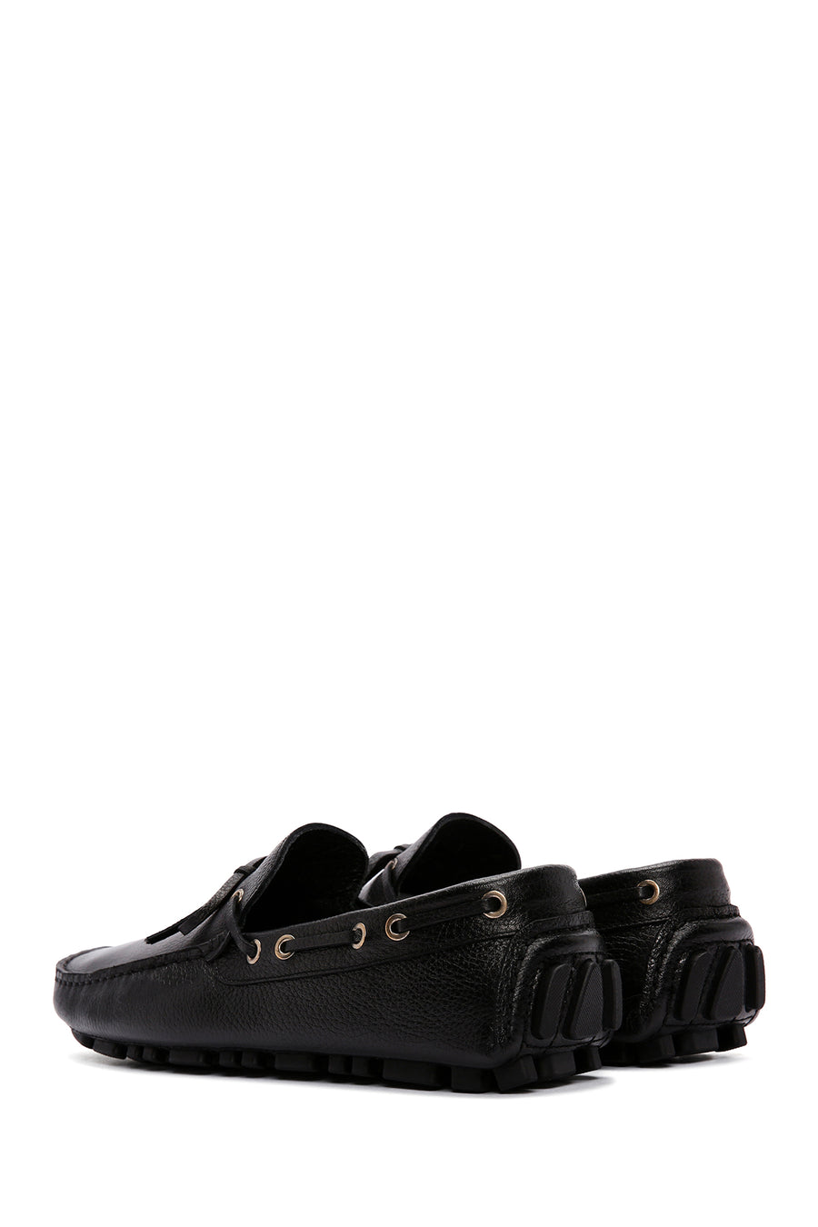 Men's Black Leather Comfort Loafer