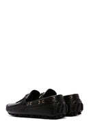 Men's Black Leather Comfort Loafer | Derimod