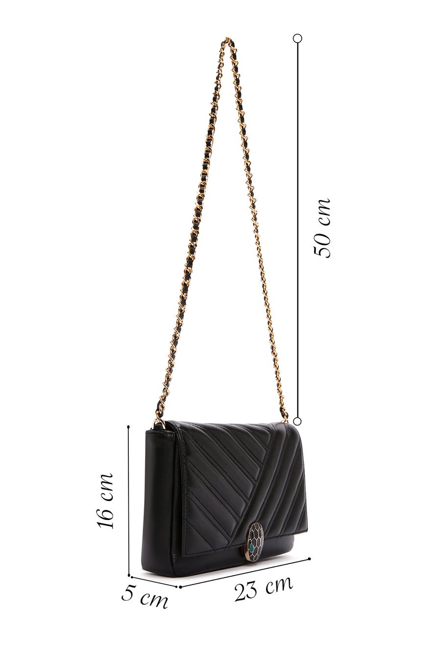 Women's Black Long Strap Shoulder Bag