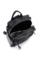 Women's Black Long Strap Backpack | Derimod