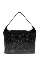 Women's Black Stone Shoulder Bag | Derimod