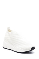 Women's White Thick Soled Sneaker | Derimod