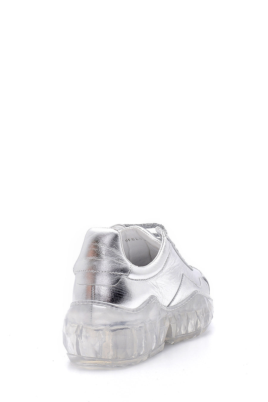 Kadın Şeffaf Tabanlı Deri Sneaker