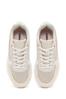 Women's Beige Lace-Up Chunky Sole Sneakers | Derimod