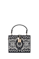 Women's Black Stone Handbag | Derimod