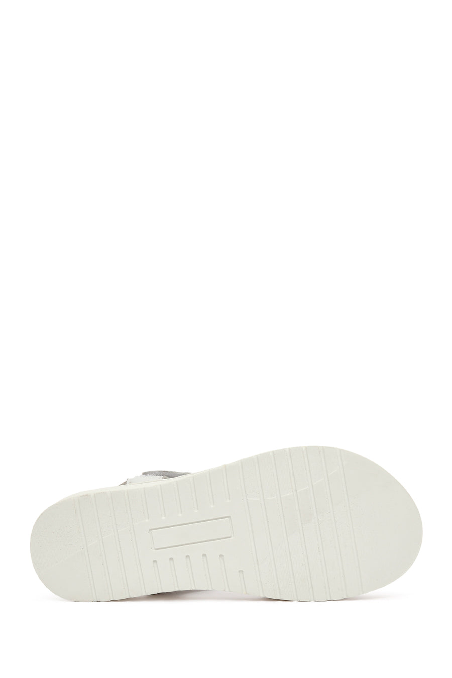 Women's White Strappy Leather Comfort Sandals