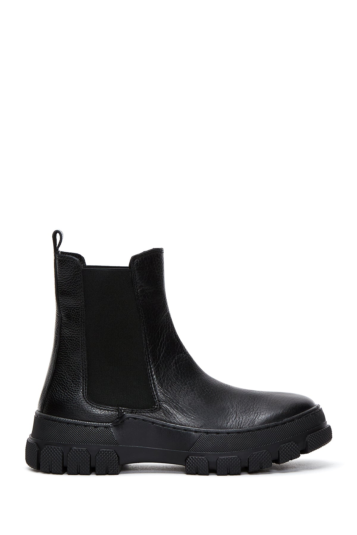 Women's Black Leather Chelsea Boots 23WFD1307FT | Derimod