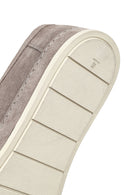 Men's Gray Suede Leather Casual Shoes | Derimod