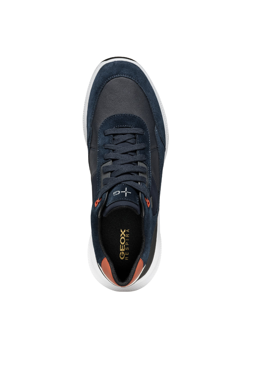 Geox Men's Navy Blue Pg1X Abx Laced Waterproof Leather Sneaker