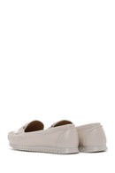 Women's Beige Buckle Loafer | Derimod