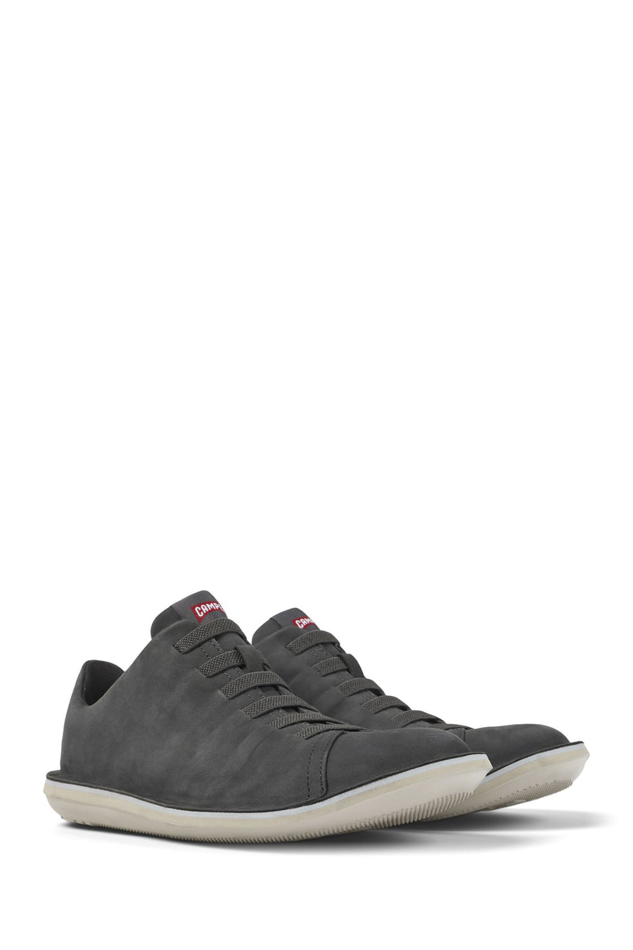 Camper Men's Gray Beetle Trek Leather Shoes