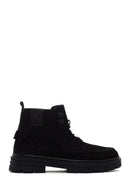 Men's Black Casual Nubuck Leather Boots | Derimod