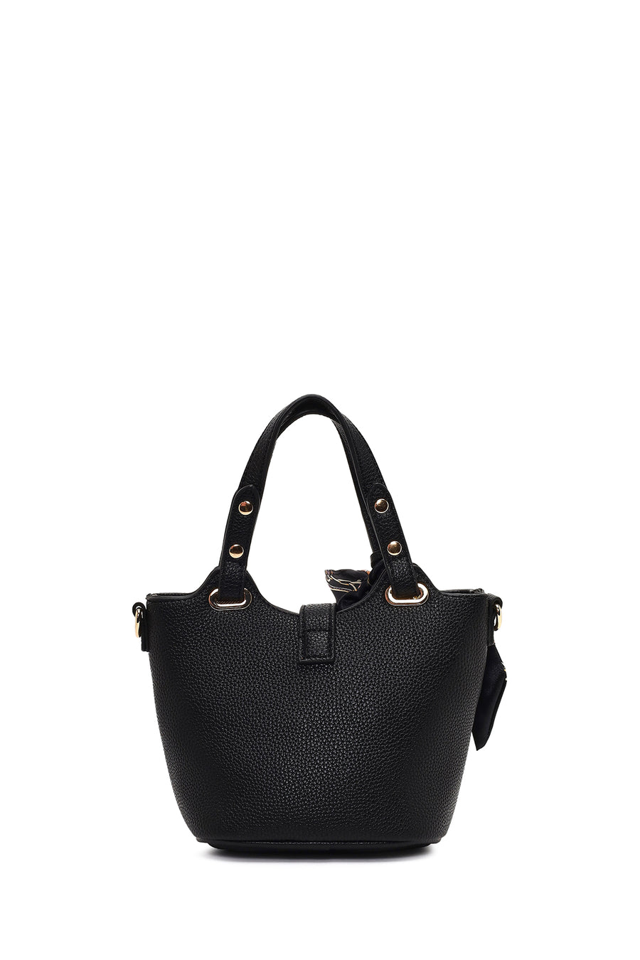 Woman Black Long-Strap Mini Shoulder Bag