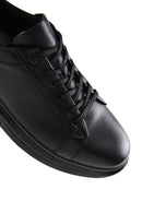 Men's Black Leather Sneaker | Derimod