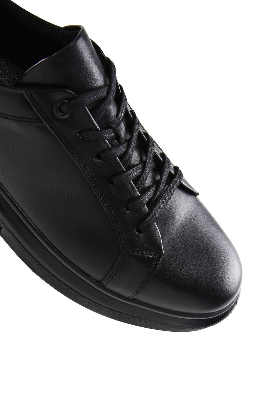 Men's Black Leather Sneaker