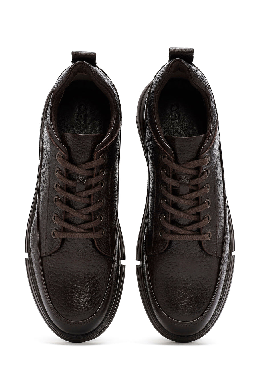 Men's Brown Lace-up Leather Casual Shoes
