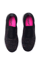 Kadın Siyah Desenli Kumaş Sneaker | Derimod