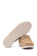 Women's Leather Suede Loafer | Derimod