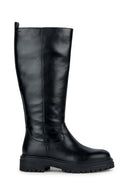 Geox Women's Black Iridea Leather Boots | Derimod