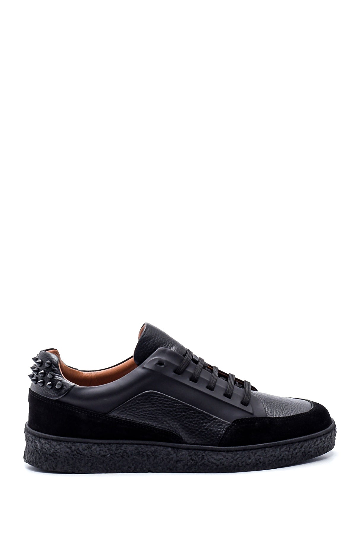 Men's Leather Studded Detailed Sneaker 21WFD644914 | Derimod