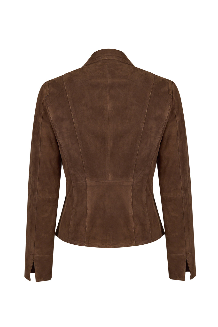 Lara Woman Brown Short Suede Jacket