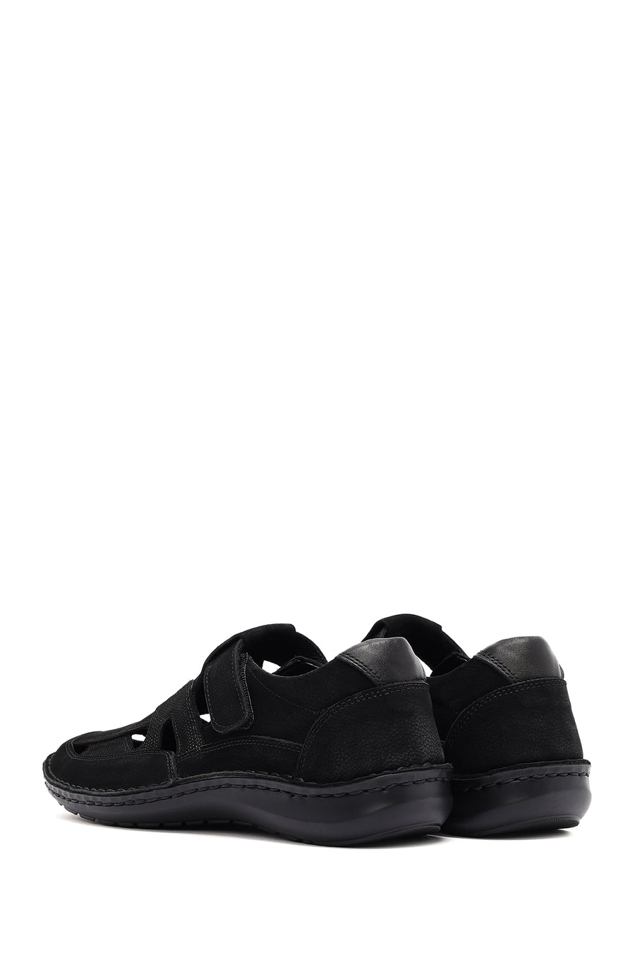 
Men's Black Nubuck Leather Casual Shoes
