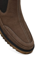 Men's Mink Nubuck Leather Chelsea Boot | Derimod