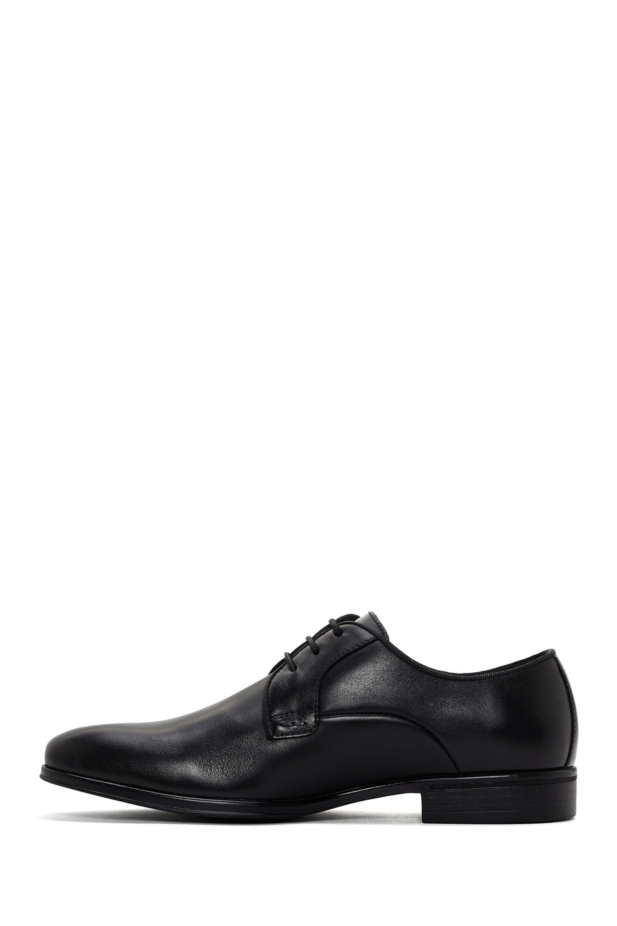 Men's Black Laced Leather Classic Shoes