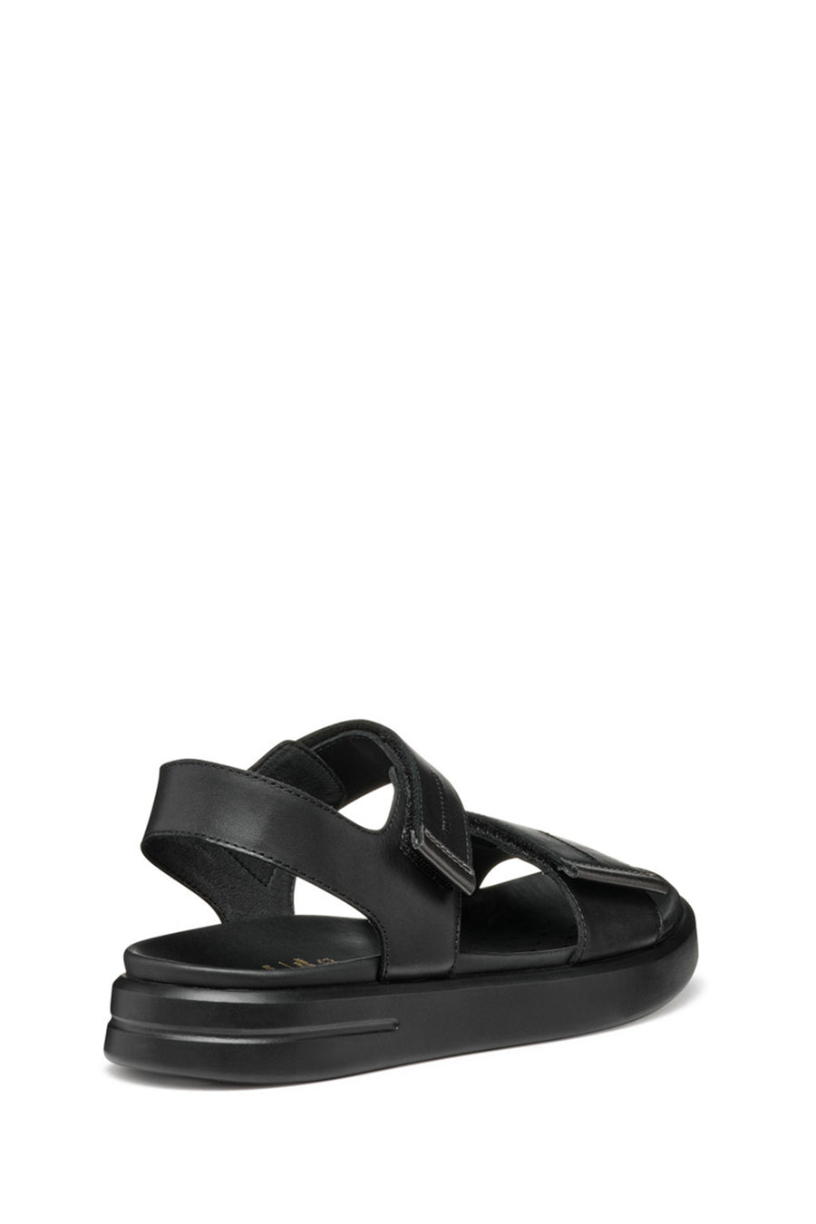 Geox Women Black D Xand 2S E - Smo. Lea + Pear Strappy Leather Sandals