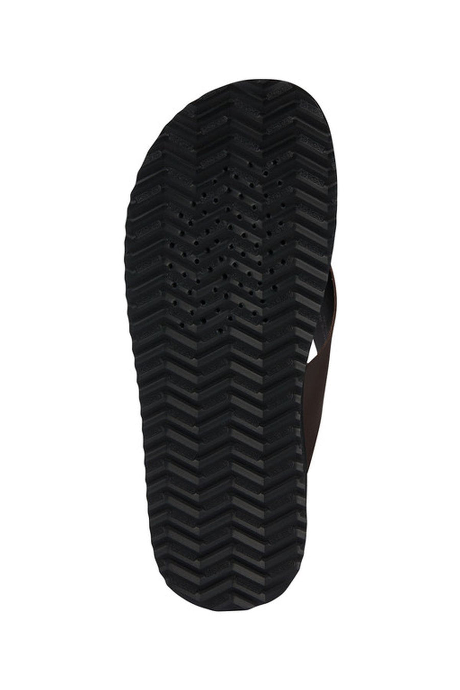 Geox Men's Brown Erice Leather Flip Flops