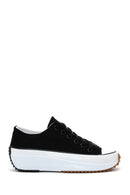 Women's Black Thick Soled Sneaker | Derimod