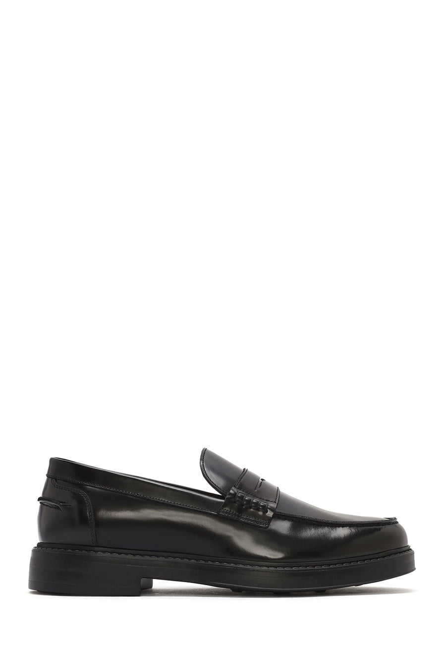 
Men's Black Leather Classic Loafer
 25SFD722022 | Derimod