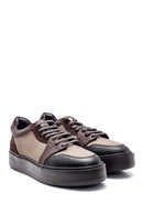 Men's Leather Suede Detailed Sneaker | Derimod