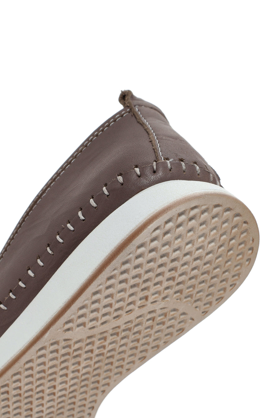 Kadın Vizon Kalın Tabanlı Deri Comfort Loafer