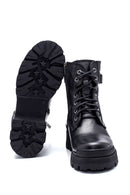 Women's Leather Zippered Boots | Derimod