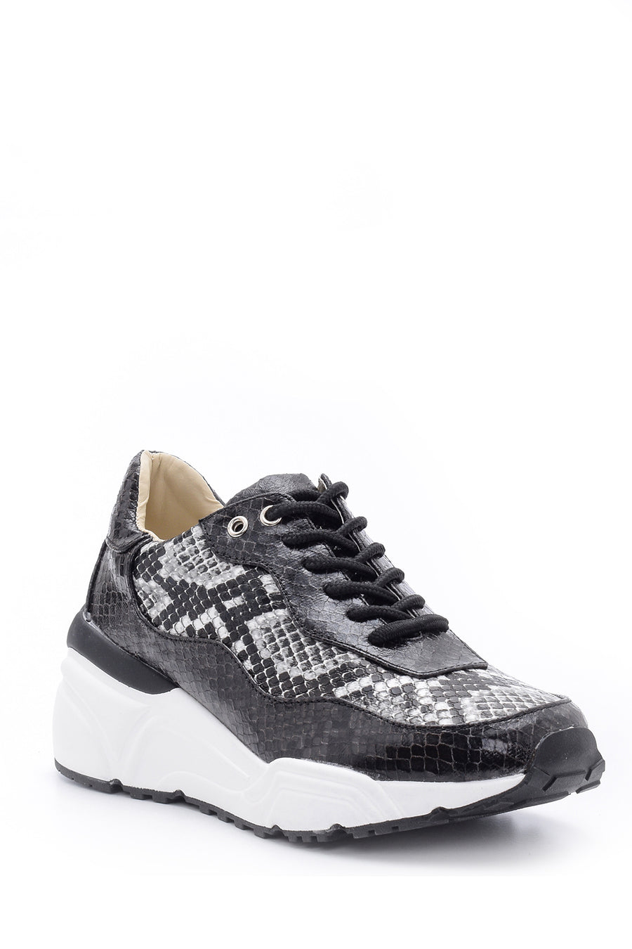 Women's Snake Pattern Detailed Sneaker